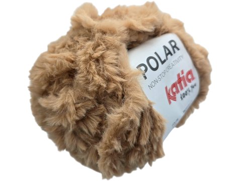 POLAR 116 BEŻOWY CHOMICZEK włóczka KATIA 100g 60m jak futerko futro szenila sierść królika sklep z wełną GOLD-POL