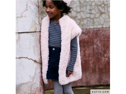 POLAR 86 CZARNY Z BEŻOWYMI KOŃCÓWKAMI włóczka KATIA 100g 60m jak futerko futro szenila sierść królika sklep z wełną GOLD-POL