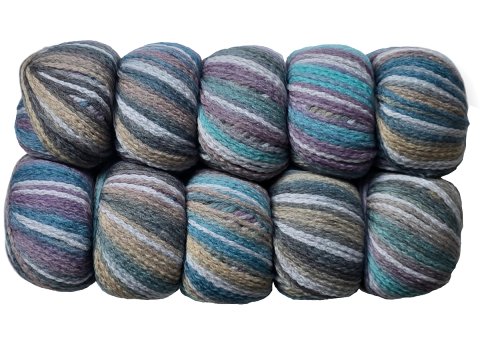 PARADISE MERINO 503 MIX BEŻE WRZOSY TURKUSY 50g 100m KATIA wełna puszysta alpaka hurtownia włóczek Gold-Pol