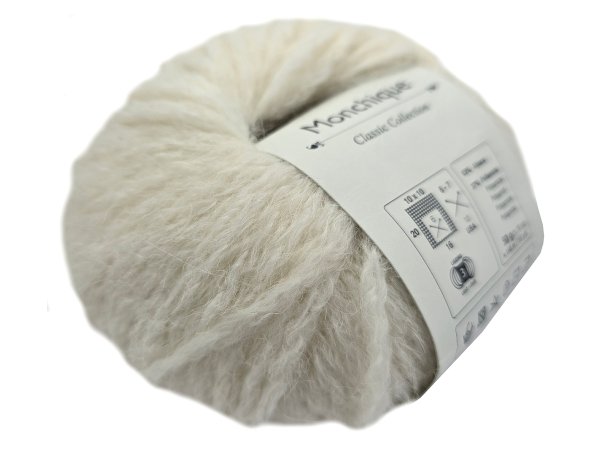 MONCHIQUE 01 BIAŁY OFF WHITE BIEL WEŁNY  50g 140m Rosarios4 mix alpaki hurtownia z włóczkami w Warszawie