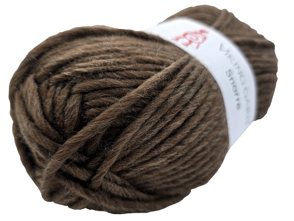 SNORRE włóczka 208 BRĄZ MELANGE Viking Garn 100g 100m 100% wełna czesankowa HIGHLAND z Peru na sweter genser