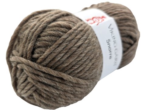 SNORRE włóczka 209 BRĄZ MELANGE Viking Garn 100g 100m 100% wełna czesankowa HIGHLAND z Peru na sweter genser koc czapkę komin