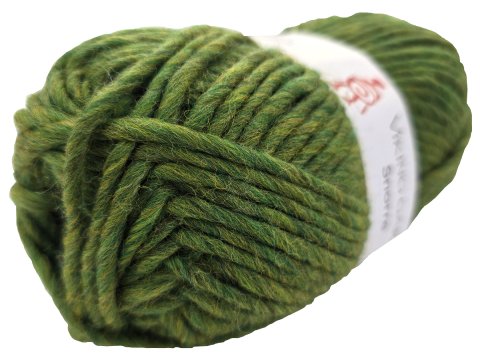 SNORRE włóczka 232 OLIWKA MELANGE Viking Garn 100g 100m 100% wełna czesankowa HIGHLAND z Peru na sweter genser