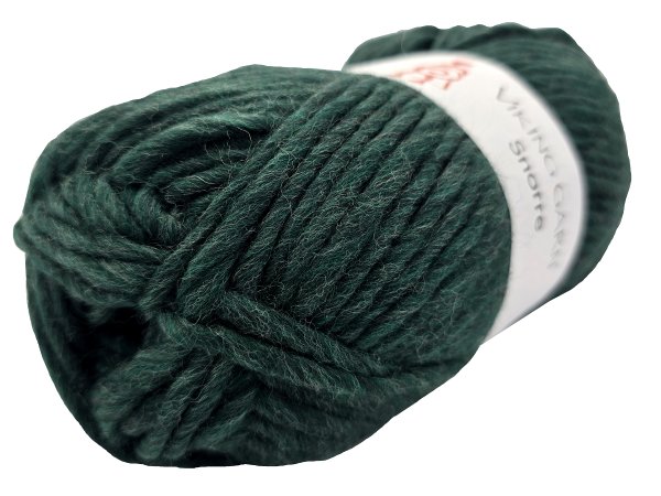 SNORRE włóczka 234 CIEMNY ZIELONY MELANGE BUTELKA Viking Garn 100g 100m 100% wełna czesankowa HIGHLAND z Peru na sweter genser
