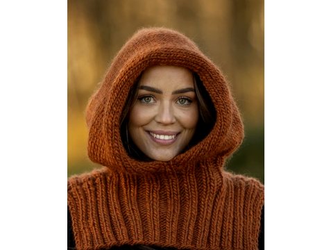 SNORRE włóczka 251 ORANGE DYNIA KAROTKA MELANGE Viking Garn 100g 100m 100% wełna czesankowa HIGHLAND z Peru na sweter genser