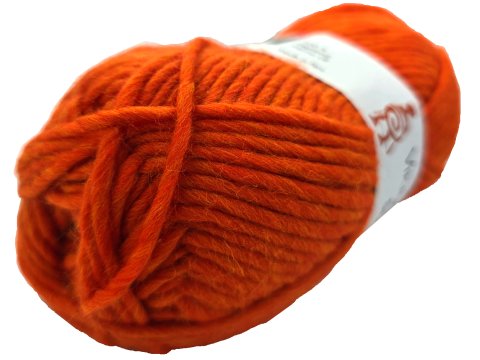 SNORRE włóczka 251 ORANGE DYNIA KAROTKA MELANGE Viking Garn 100g 100m 100% wełna czesankowa HIGHLAND z Peru na sweter genser