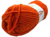 SNORRE włóczka 251 ORANGE DYNIA KAROTKA MELANGE Viking Garn 100g 100m 100% wełna czesankowa HIGHLAND z Peru na sweter genser