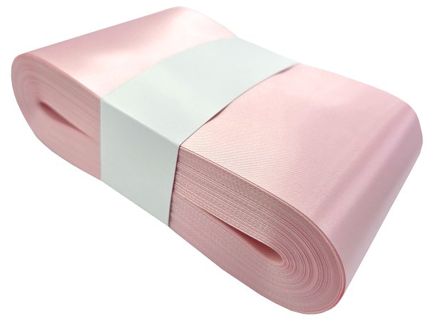 10cm 50m HURT JASNY RÓŻ wstążka satynowa szeroka na kokardy wstęgi miękka ale sztywna hurtownia wstążek Warszawa