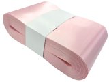 10cm 50m HURT JASNY RÓŻ wstążka satynowa szeroka na kokardy wstęgi miękka ale sztywna hurtownia wstążek Warszawa
