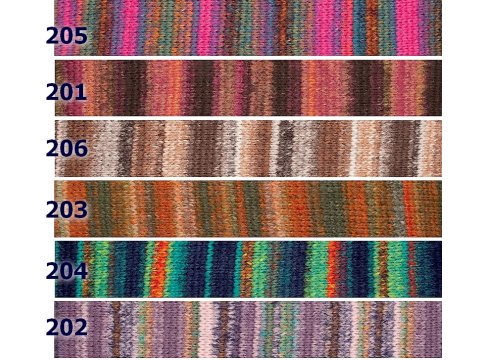 BOHEMIAN 203 MIX OLIWKA ORANGE 50g 75m KATIA mix alpaki i merino NOWOŚĆ 2025 hurtownia z włóczkami KATIA