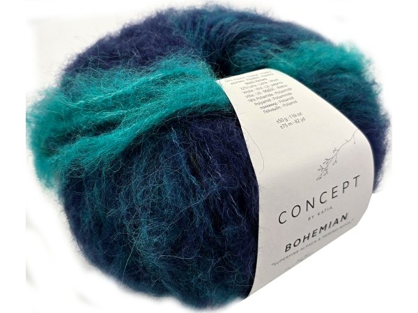 BOHEMIAN 204 MIX GRANAT TURKUS TĘCZA 50g 75m KATIA mix alpaki i merino NOWOŚĆ 2025 hurtownia z włóczkami KATIA