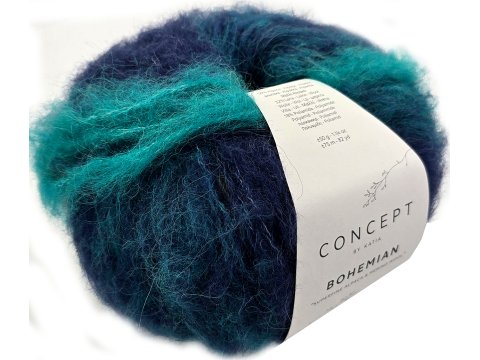 BOHEMIAN 204 MIX GRANAT TURKUS TĘCZA 50g 75m KATIA mix alpaki i merino NOWOŚĆ 2025 hurtownia z włóczkami KATIA
