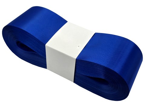 5cm 50m HURT NIEBIESKI SZAFIR CHABERwstążka satynowa na kokardy wstęgi miękka ale sztywna hurtownia wstążek GOLD-POL