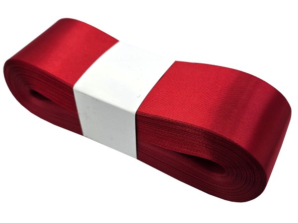 5cm 50m HURT BORDO WINE wstążka satynowa na kokardy wstęgi miękka ale sztywna hurtownia wstążek GOLD-POL