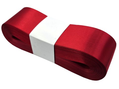 5cm 50m HURT BORDO WINE wstążka satynowa na kokardy wstęgi miękka ale sztywna hurtownia wstążek GOLD-POL