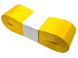 5cm 50m HURT ŻÓŁTA YELLOW wstążka satynowa na kokardy wstęgi miękka ale sztywna hurtownia wstążek GOLD-POL