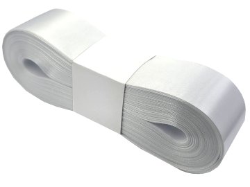 4cm 50m BIAŁA WHITE wstążka...