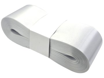 6cm 50m BIAŁA WHITE wstążka...