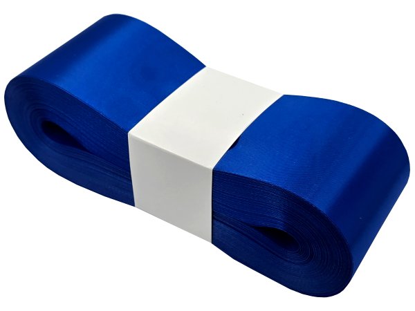 6cm 50m NIEBIESKA SZAFIR CHABER wstążka satynowa szeroka na kokardy kokardki wstęgi hurtownia wstążek Warszawa tanie wstążki