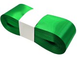 6cm 50m ZIELONA GREEN wstążka satynowa szeroka na kokardy kokardki wstęgi hurtownia wstążek Warszawa tanie wstążki