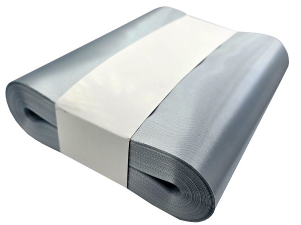 20cm 50m HURT SZARA SREBRNA SILVER wstążka satynowa najszersza na kokardy wstęgi miękka ale sztywna hurtownia wstążek Warszawa