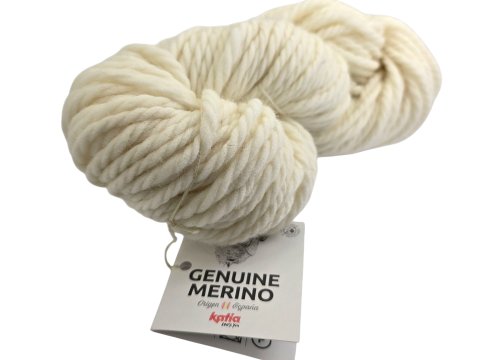 GENUINE MERINO 50 BIAŁA OFF WHITE włóczka KATIA 100g 80m 100% wełna z merynosa najwyższej jakości sklep Goldpol