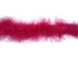 Taśma z piór marabut*  CIEMNY RÓŻ cena za 9,14m puszyste z długim włosem cienkie boa puszek pióra na taśmie