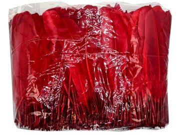 Pióra gęsie CZERWONY CIEMNY...