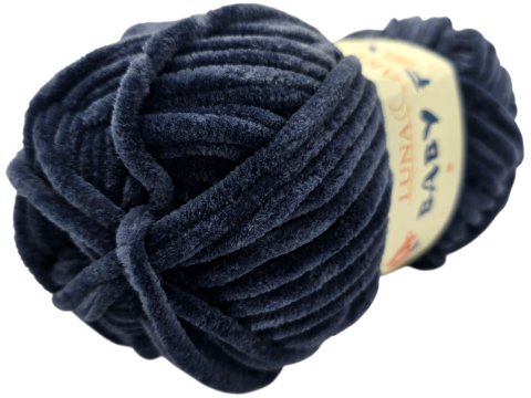 BABY FOX 92 Granat Spłowiały welur włóczka LUNA 100g 120m włóczki dla dzieci na kocyk hurtownia włóczek GOLD-POL Warszawa