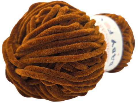 BABY FOX 88 Miodowy welur włóczka LUNA 100g 120m włóczki dla dzieci na kocyk hurtownia włóczek GOLD-POL Warszawa