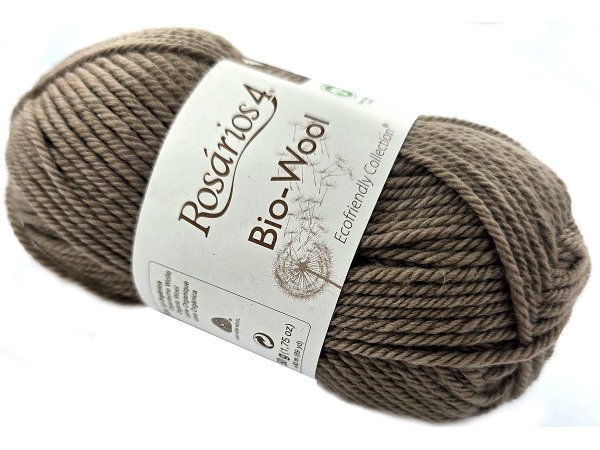 BIO-WOOL 29 BEŻ ZIMNY LATTE 50g 82mRosarios4 100% wełna merino GOTS hurtownia włóczkek GOLD-POL Warszawa