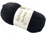 BIO-WOOL 19 CZARNY SADZA 50g 82mRosarios4 100% wełna merino GOTS hurtownia włóczkek GOLD-POL Warszawa