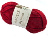 BIO-WOOL 17 CZERWONY CIEMNY 50g 82mRosarios4 100% wełna merino GOTS hurtownia włóczkek GOLD-POL Warszawa