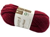 BIO-WOOL 28 BORDO CIEMNE 50g 82mRosarios4 100% wełna merino GOTS hurtownia włóczkek GOLD-POL Warszawa
