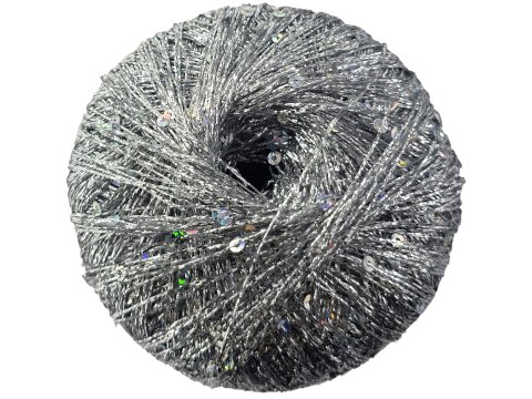 YILDIZ 101 SREBRNY kordonek Himalaya 25g 393m cienka nitka o metalicznym połysku brokatowa z cekinami hurtownia włóczek