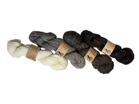 INCA TWEED włóczka 103 PRAWIE CZARNY Viking Garn 50g 100m mix wełny alpaka i merino hurtownia włóczek GOLD-POL Warszawa