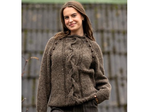 INCA TWEED włóczka 117 GRAFIT MELANŻ Viking Garn 50g 100m mix wełny alpaka i merino hurtownia włóczek GOLD-POL Warszawa