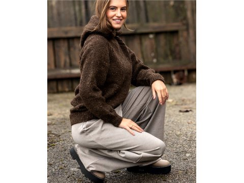 INCA TWEED włóczka 115 SZARY MELANŻ Viking Garn 50g 100m mix wełny alpaka i merino hurtownia włóczek GOLD-POL Warszawa