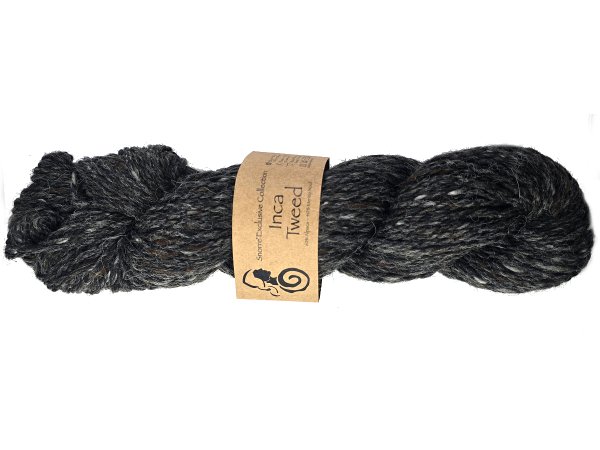 INCA TWEED włóczka 117 GRAFIT MELANŻ Viking Garn 50g 100m mix wełny alpaka i merino hurtownia włóczek GOLD-POL Warszawa