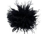 Pompon lama sztuczna Czarny 1 szt pompony do czapek zimowych ze sztucznego futra lamy
