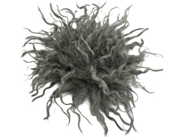 Pompon lama sztuczna Szary...