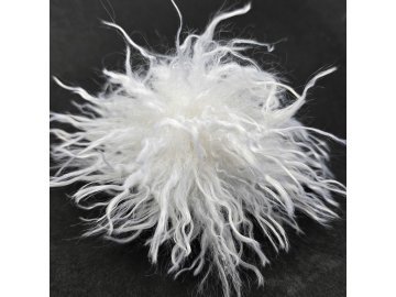 Pompon lama sztuczna Biały...