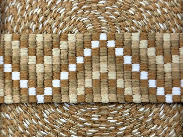 38mm taśma nośna ZYGZAK 24 cena za 1m BEIGE BEŻ KARMEL BIAŁY dwustronna do toreby plecaka na uszy rączki pasek taśmy nośne