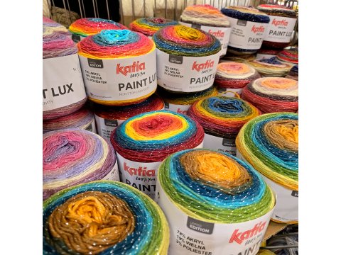 PAINT LUX 65 MIX TĘCZA włóczka Katia 150g 540m KAŻDY MOTEK INACZEJ NAWINIĘTY