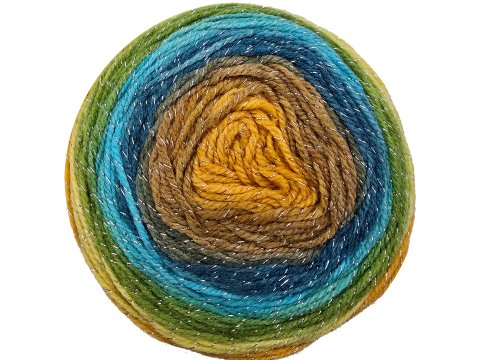 PAINT LUX 57 MIX ŻÓŁTY ZIELONY NIEBIESKI BRĄZ włóczka Katia 150g 540m KAŻDY MOTEK INACZEJ NAWINIĘTY