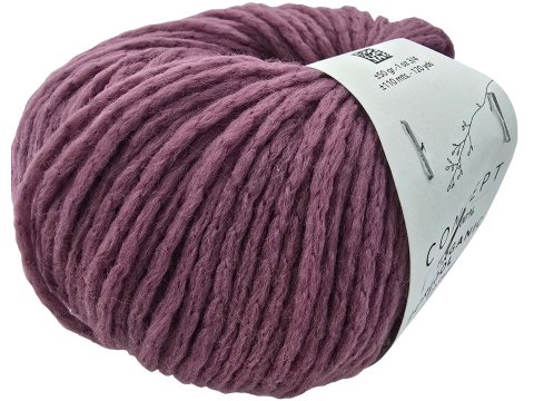 PURE ORGANIC WOOL 68 RÓŻ INDYJSKI ZGASZONYŚLIWKA włóczka KATIA 50g 110m wełna 100% chlorine free OUTLET KONIEC KOLEKCJI