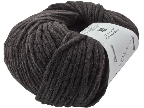 PURE ORGANIC WOOL 57 GORZKA CZEKOLADA PRAWIE CZARNA włóczka KATIA 50g 110m wełna 100% chlorine free OUTLET KONIEC KOLEKCJI