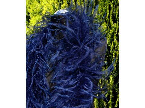 Szal boa 10ply NAVY BLUE GRANATOWY pióra strusie 1szt/1,8m NA INDYWIDUALNE ZAMÓWIENIE BEZ MOZLIWOŚCI ZWROTU