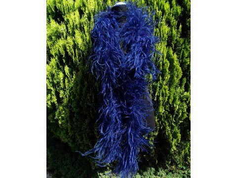 Szal boa 10ply NAVY BLUE GRANATOWY pióra strusie 1szt/1,8m NA INDYWIDUALNE ZAMÓWIENIE BEZ MOZLIWOŚCI ZWROTU