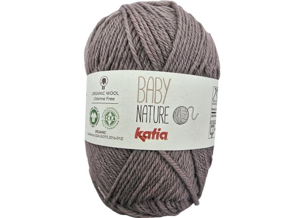 BABY NATURE 119 BEŻ LATTE ZIMMNY SPŁOWIAŁY włóczka KATIA 25g 110m wełna merino 100% dla niemowląt certyfikat ICEA GOTS OUTLET